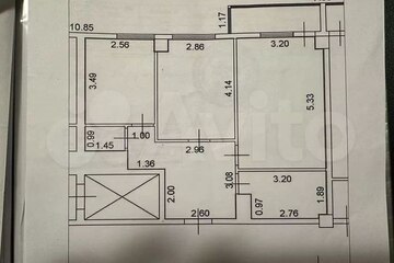 2-к квартира, 55 м², 10/10 эт.